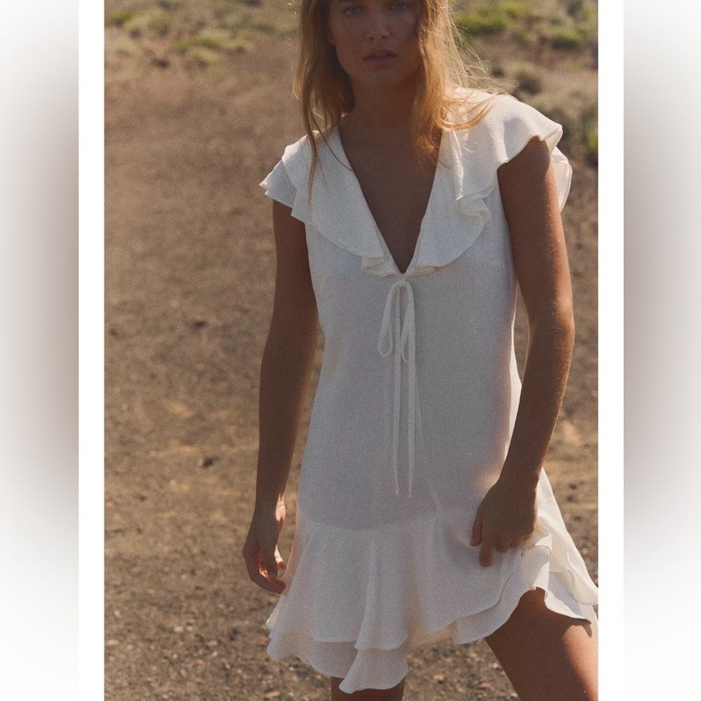 Zara Ruffle Tiered Short Dress